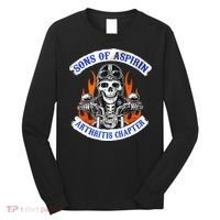 Sons Of Aspirin Arthritis Chapter For Funny Biker Long Sleeve Shirt thumb 0