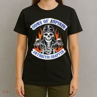 Sons Of Aspirin Arthritis Chapter For Funny Biker T-Shirt thumb 4