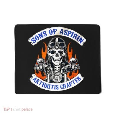 Sons Of Aspirin Arthritis Chapter For Funny Biker Mousepad