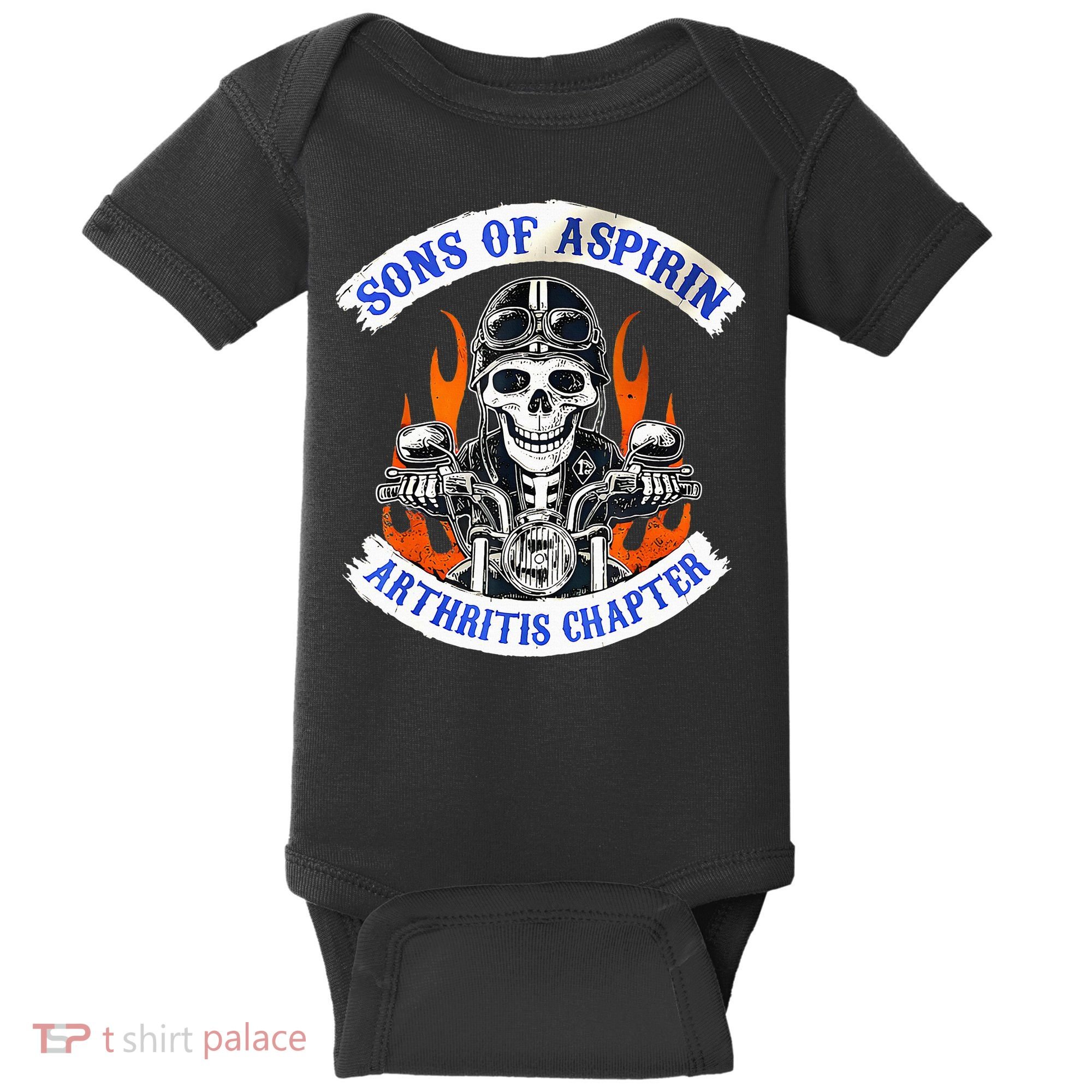 Sons Of Aspirin Arthritis Chapter For Funny Biker Baby Bodysuit