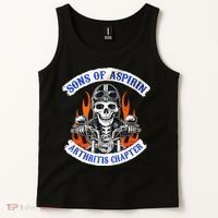 Sons Of Aspirin Arthritis Chapter For Funny Biker Tank Top thumb 2
