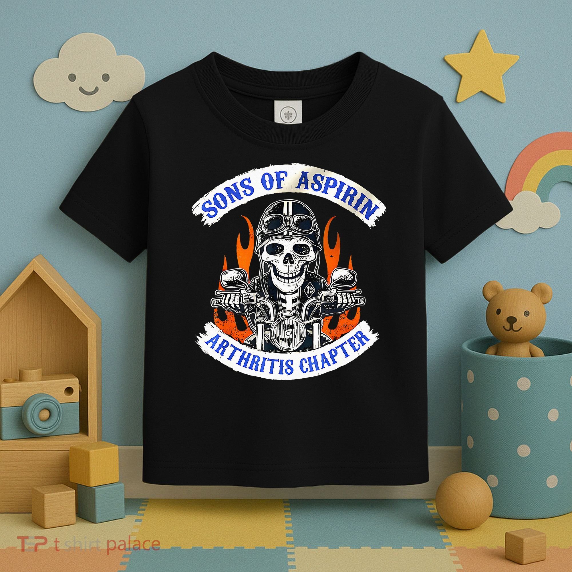 Sons Of Aspirin Arthritis Chapter For Funny Biker Toddler T-Shirt