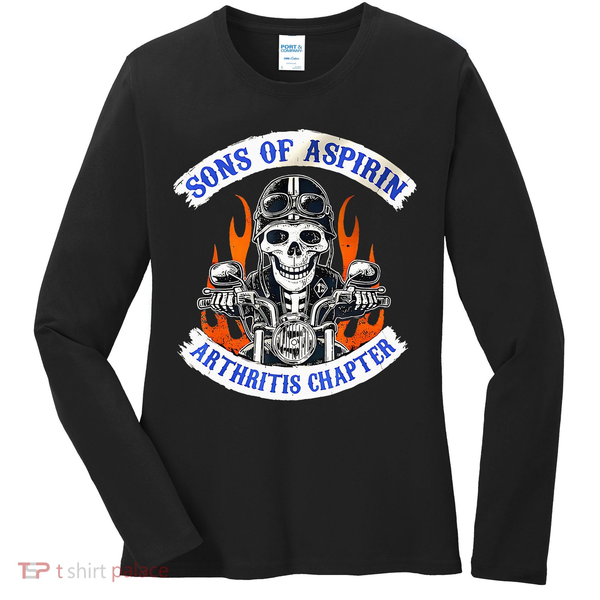 Sons Of Aspirin Arthritis Chapter For Funny Biker Women's Long Sleeve Shirt