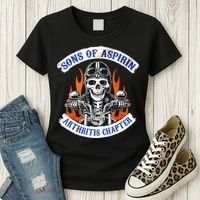 Sons Of Aspirin Arthritis Chapter For Funny Biker Women's T-Shirt thumb 3