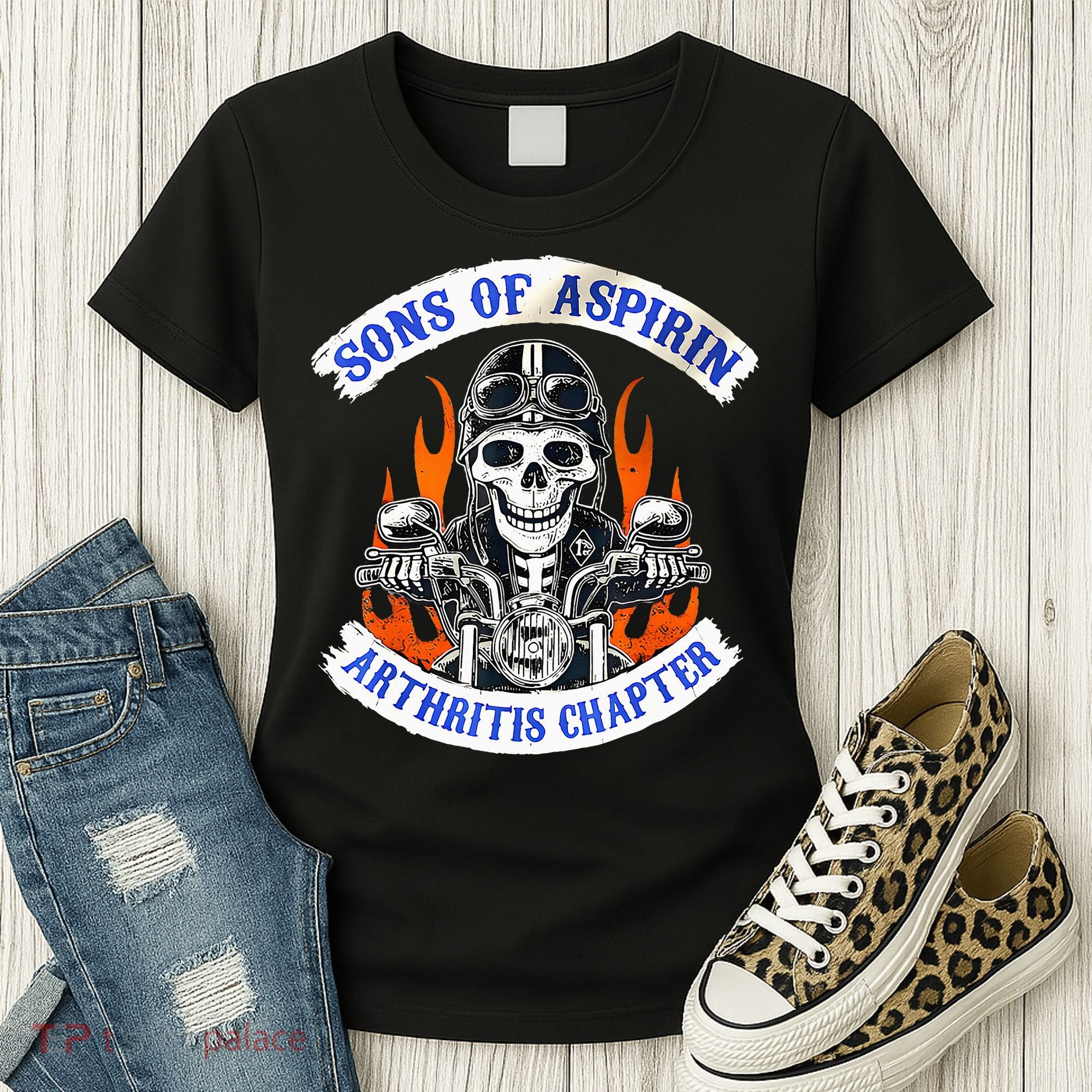 Sons Of Aspirin Arthritis Chapter For Funny Biker Women's T-Shirt