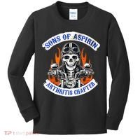 Sons Of Aspirin Arthritis Chapter For Funny Biker Kids Long Sleeve Shirt thumb 0