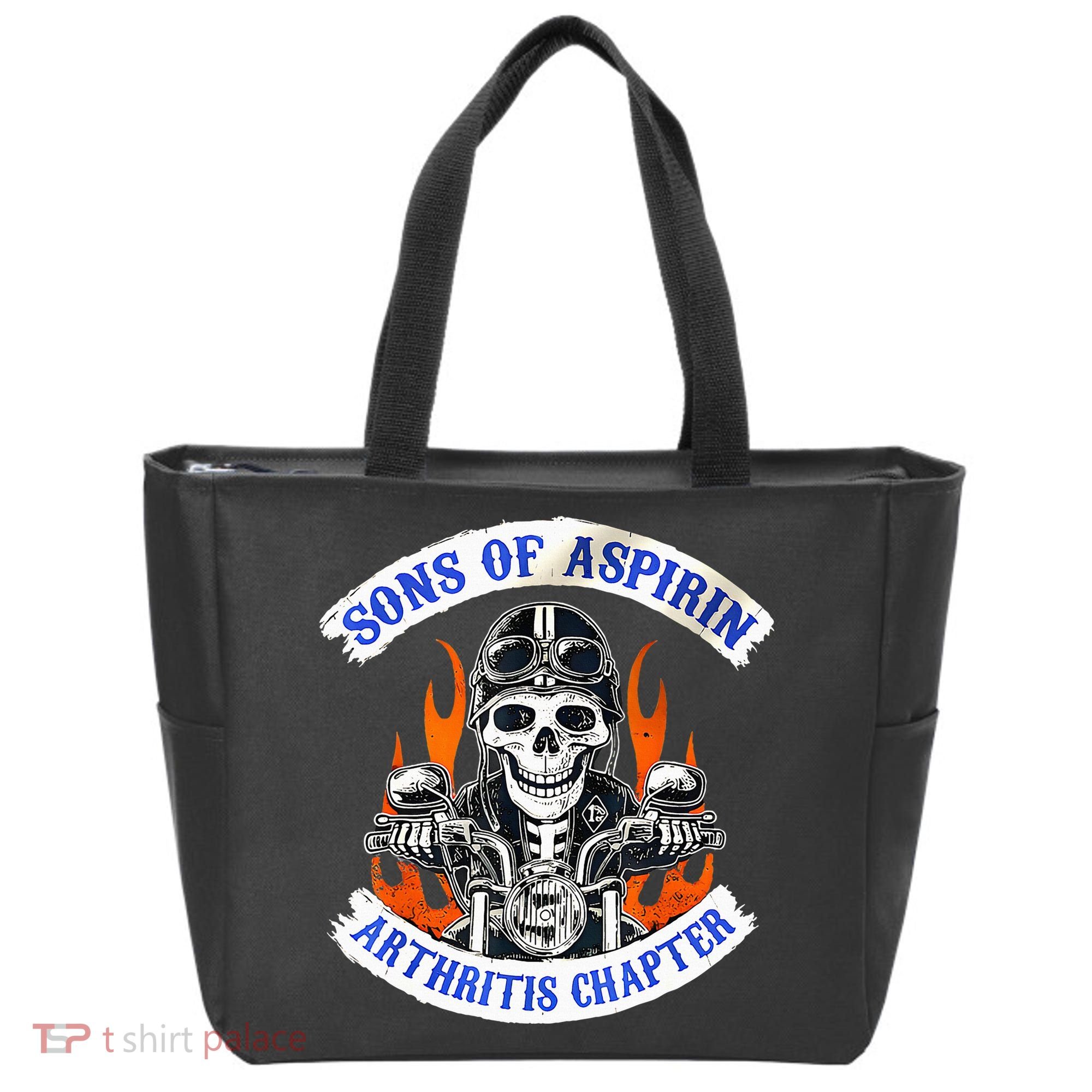 Sons Of Aspirin Arthritis Chapter For Funny Biker Tote Bag