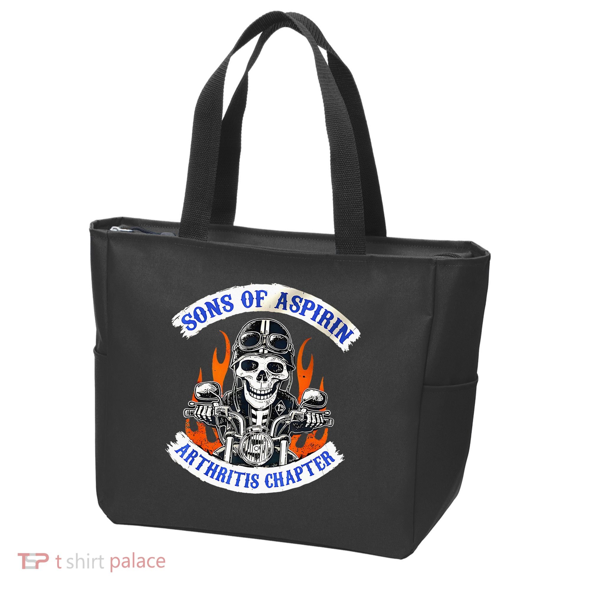 Sons Of Aspirin Arthritis Chapter For Funny Biker Tote Bag
