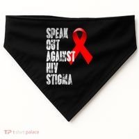 Speak Out Against Hiv Stigma World Aids Day USA-Made Doggie Bandana thumb 0