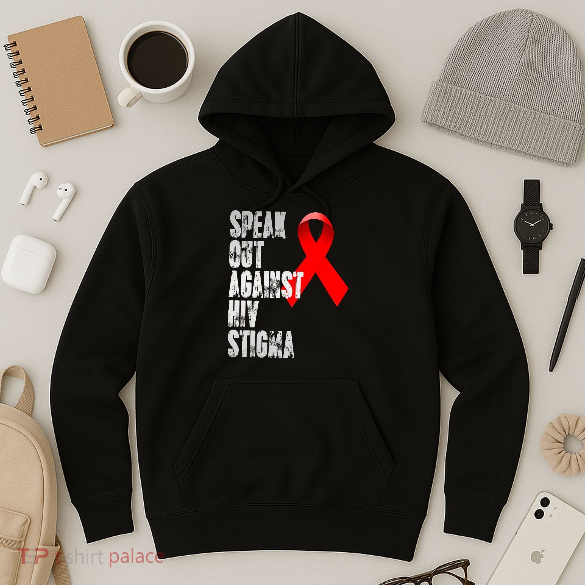 Speak Out Against Hiv Stigma World Aids Day Hoodie