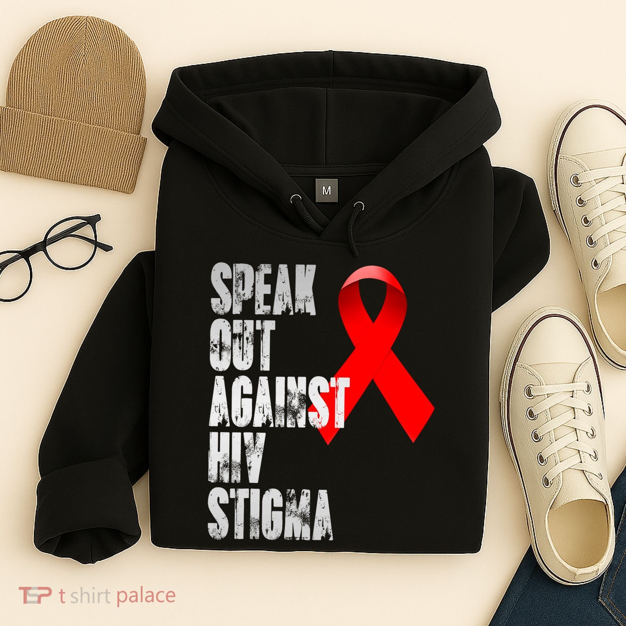 Speak Out Against Hiv Stigma World Aids Day Hoodie