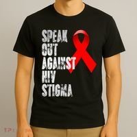 Speak Out Against Hiv Stigma World Aids Day T-Shirt thumb 3
