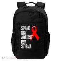 Speak Out Against Hiv Stigma World Aids Day Backpack thumb 0