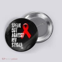 Speak Out Against Hiv Stigma World Aids Day Button thumb 0