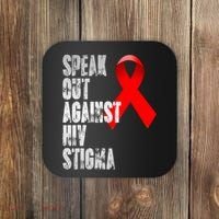Speak Out Against Hiv Stigma World Aids Day Coaster thumb 0