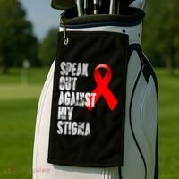 Speak Out Against Hiv Stigma World Aids Day Golf Towel thumb 2