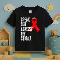 Speak Out Against Hiv Stigma World Aids Day Toddler T-Shirt thumb 3