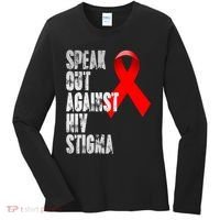 Speak Out Against Hiv Stigma World Aids Day Women's Long Sleeve Shirt thumb 0