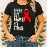 Speak Out Against Hiv Stigma World Aids Day Women's T-Shirt thumb 2