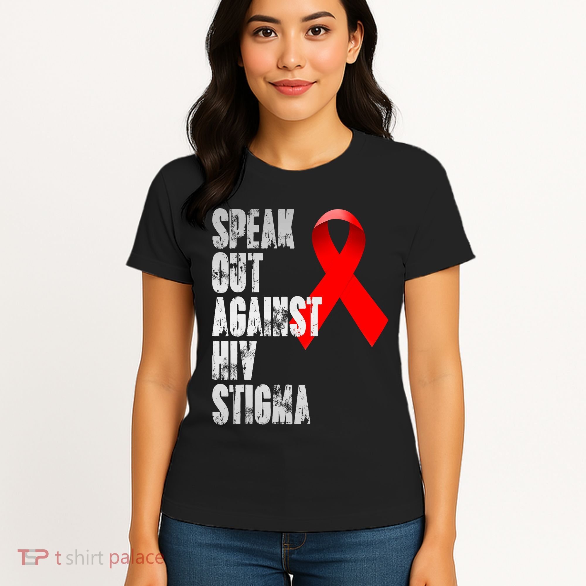 Speak Out Against Hiv Stigma World Aids Day Women's T-Shirt