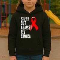 Speak Out Against Hiv Stigma World Aids Day Kids Hoodie thumb 3