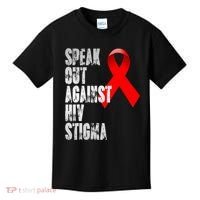 Speak Out Against Hiv Stigma World Aids Day Kids T-Shirt thumb 0