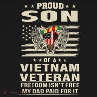 Son Of A Vietnam Veteran Soldier Combat Gift Backpack thumb 2
