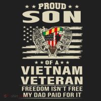 Son Of A Vietnam Veteran Soldier Combat Gift Beanie thumb 2