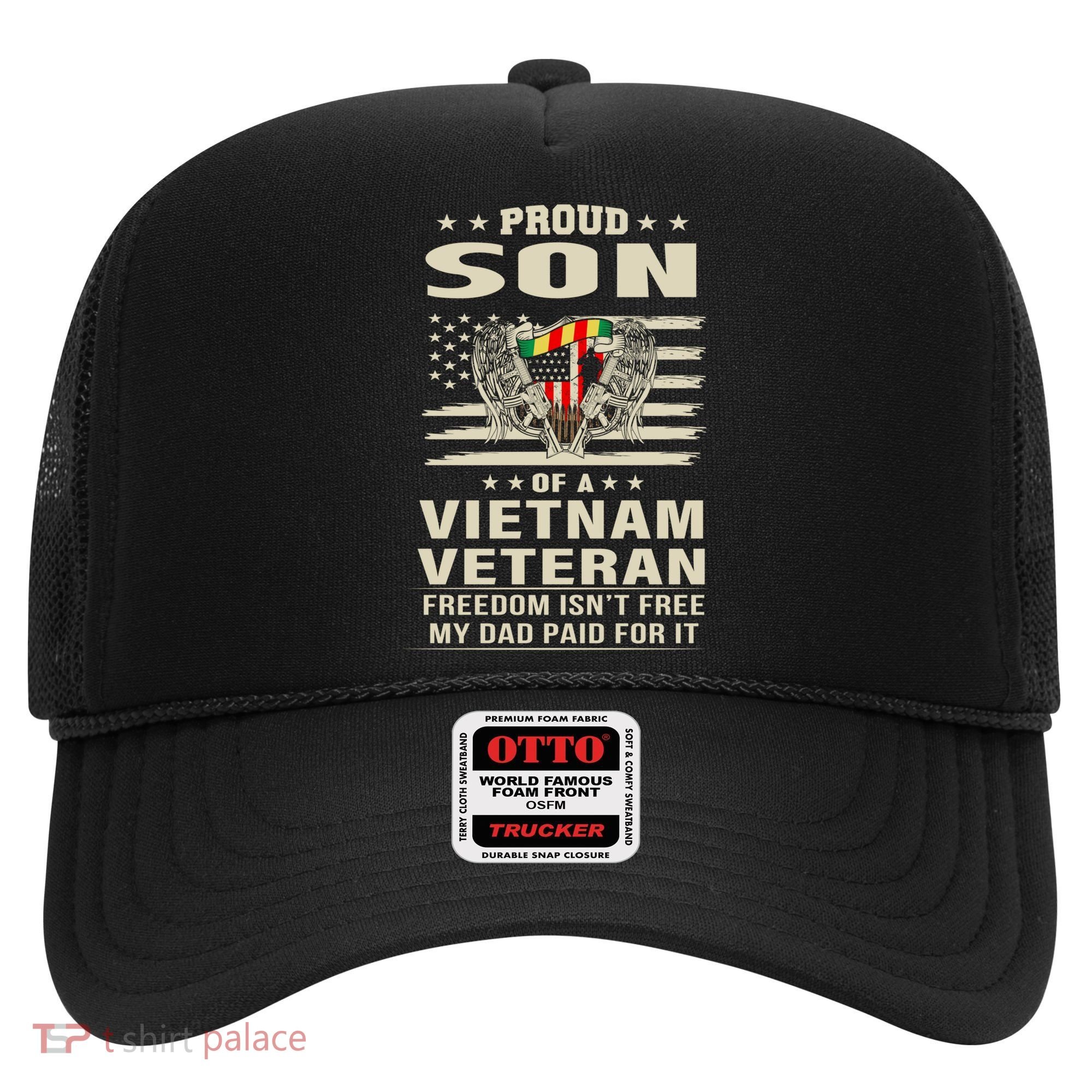 Son Of A Vietnam Veteran Soldier Combat Gift Hat