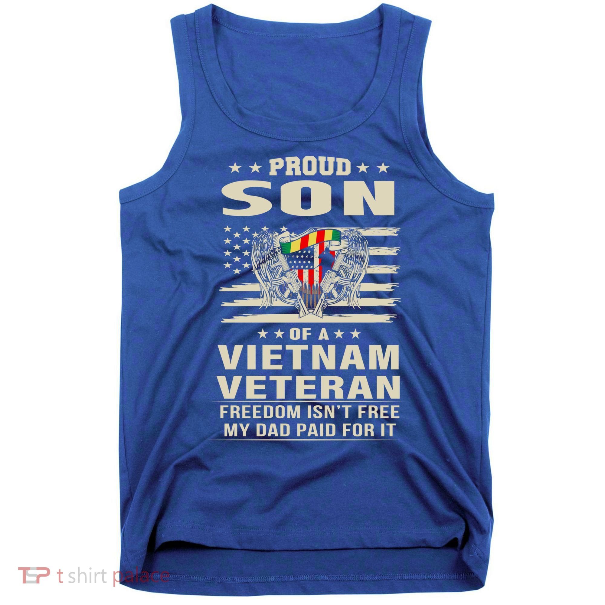 Son Of A Vietnam Veteran Soldier Combat Gift Tank Top