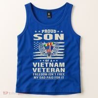Son Of A Vietnam Veteran Soldier Combat Gift Tank Top thumb 2