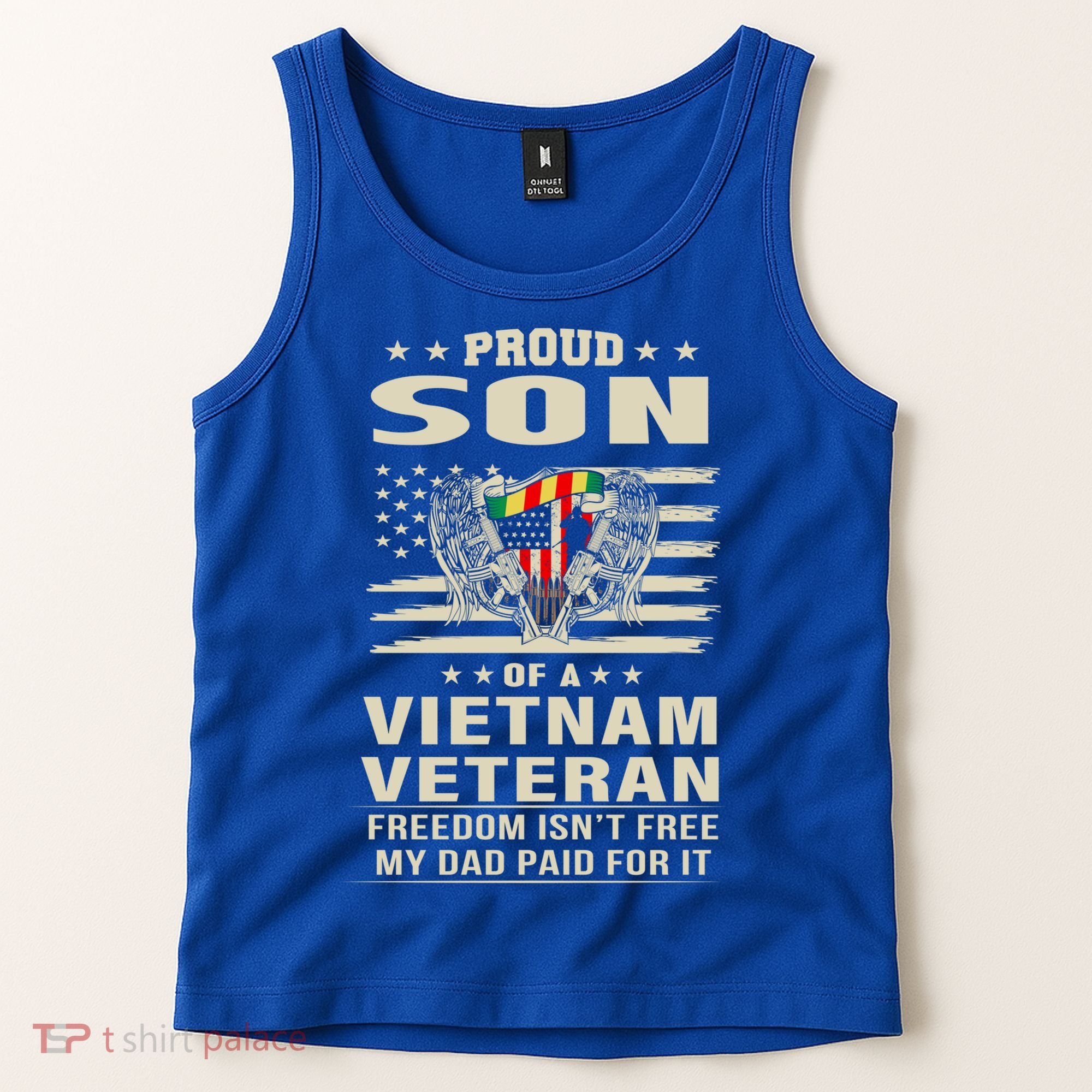 Son Of A Vietnam Veteran Soldier Combat Gift Tank Top