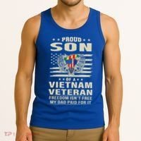 Son Of A Vietnam Veteran Soldier Combat Gift Tank Top thumb 3