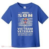 Son Of A Vietnam Veteran Soldier Combat Gift Toddler T-Shirt thumb 0