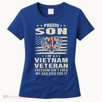 Son Of A Vietnam Veteran Soldier Combat Gift Women's T-Shirt thumb 0