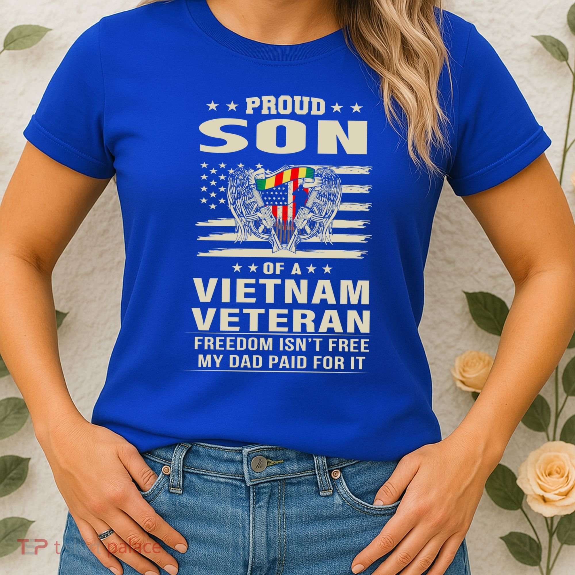 Son Of A Vietnam Veteran Soldier Combat Gift Women's T-Shirt