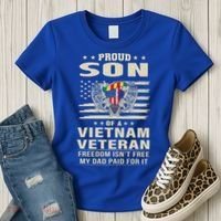 Son Of A Vietnam Veteran Soldier Combat Gift Women's T-Shirt thumb 3