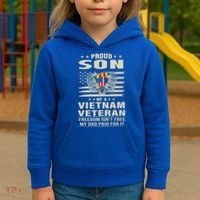 Son Of A Vietnam Veteran Soldier Combat Gift Kids Hoodie thumb 3