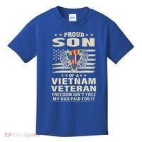 Son Of A Vietnam Veteran Soldier Combat Gift Kids T-Shirt thumb 0