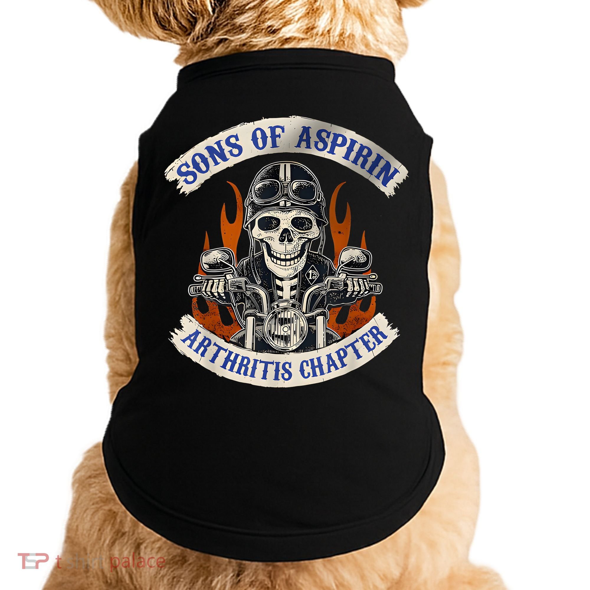 Sons Of Aspirin Arthritis Chapter Funny Biker Doggie Tank