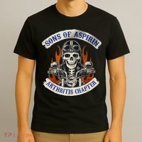 Sons Of Aspirin Arthritis Chapter Funny Biker T-Shirt thumb 3