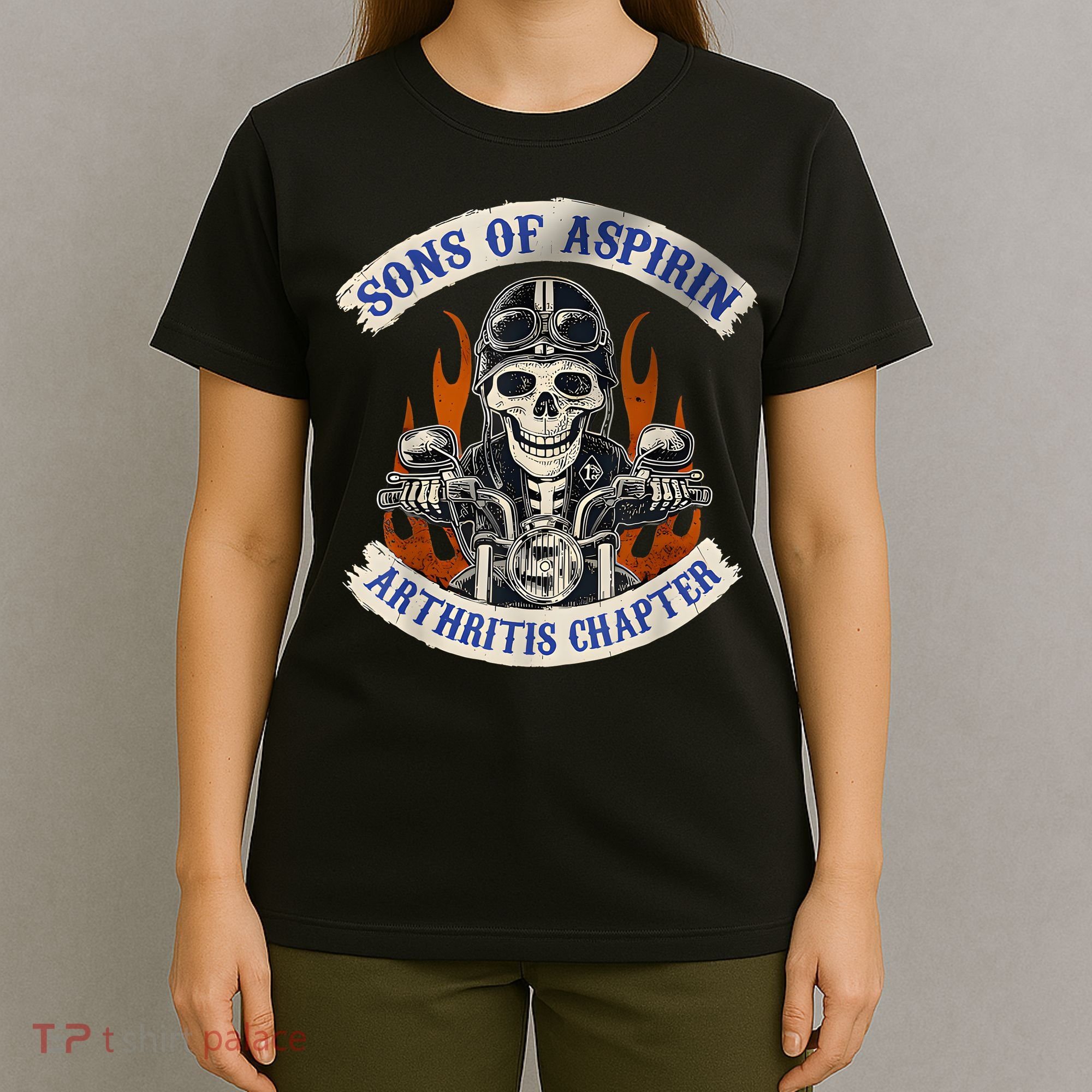 Sons Of Aspirin Arthritis Chapter Funny Biker T-Shirt