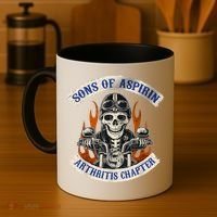 Sons Of Aspirin Arthritis Chapter Funny Biker Coffee Mug thumb 4