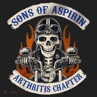 Sons Of Aspirin Arthritis Chapter Funny Biker Beanie thumb 2