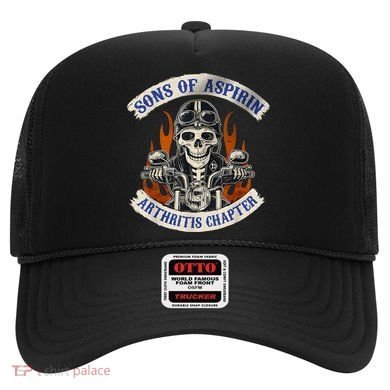 Sons Of Aspirin Arthritis Chapter Funny Biker Hat