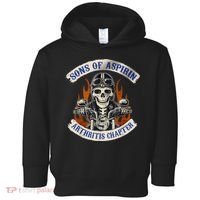 Sons Of Aspirin Arthritis Chapter Funny Biker Toddler Hoodie thumb 0