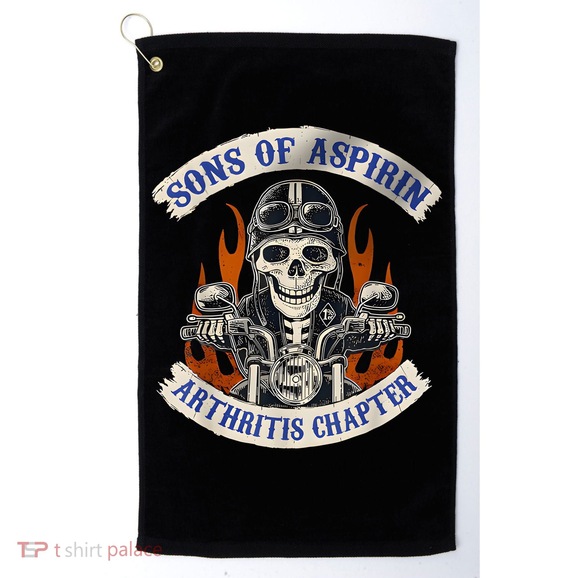 Sons Of Aspirin Arthritis Chapter Funny Biker Golf Towel