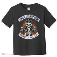 Sons Of Aspirin Arthritis Chapter Funny Biker Toddler T-Shirt thumb 0