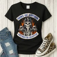 Sons Of Aspirin Arthritis Chapter Funny Biker Women's T-Shirt thumb 3