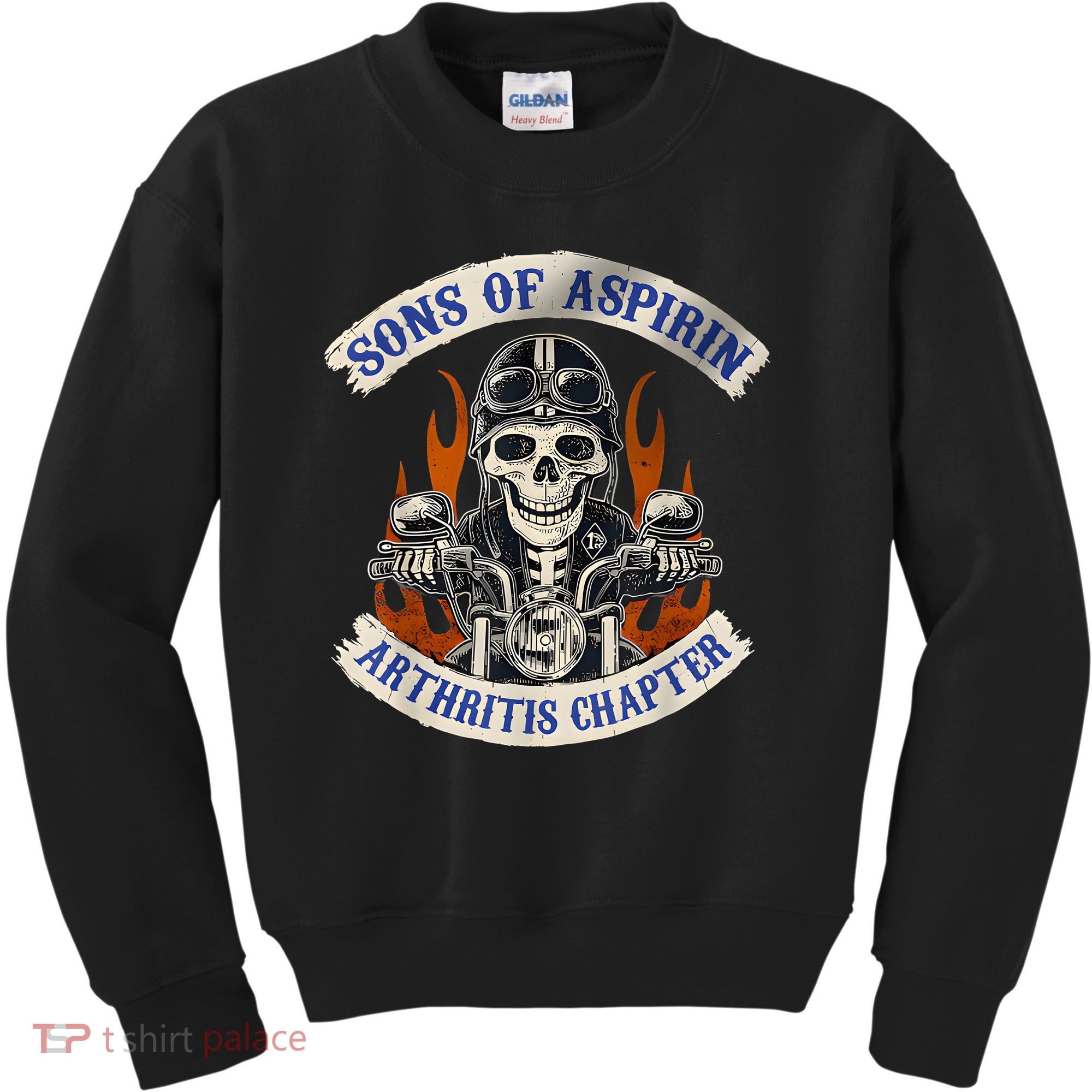 Sons Of Aspirin Arthritis Chapter Funny Biker Kids Sweatshirt